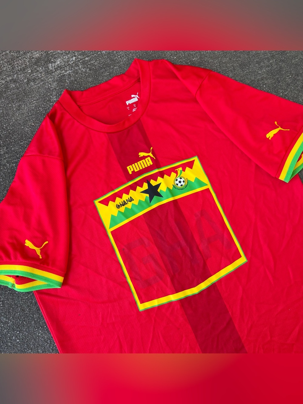 Puma Ghana 2022/23 Away Soccer Jersey Dry Cell Size Large Futbol World Cup FIFA - Picture 2 of 10